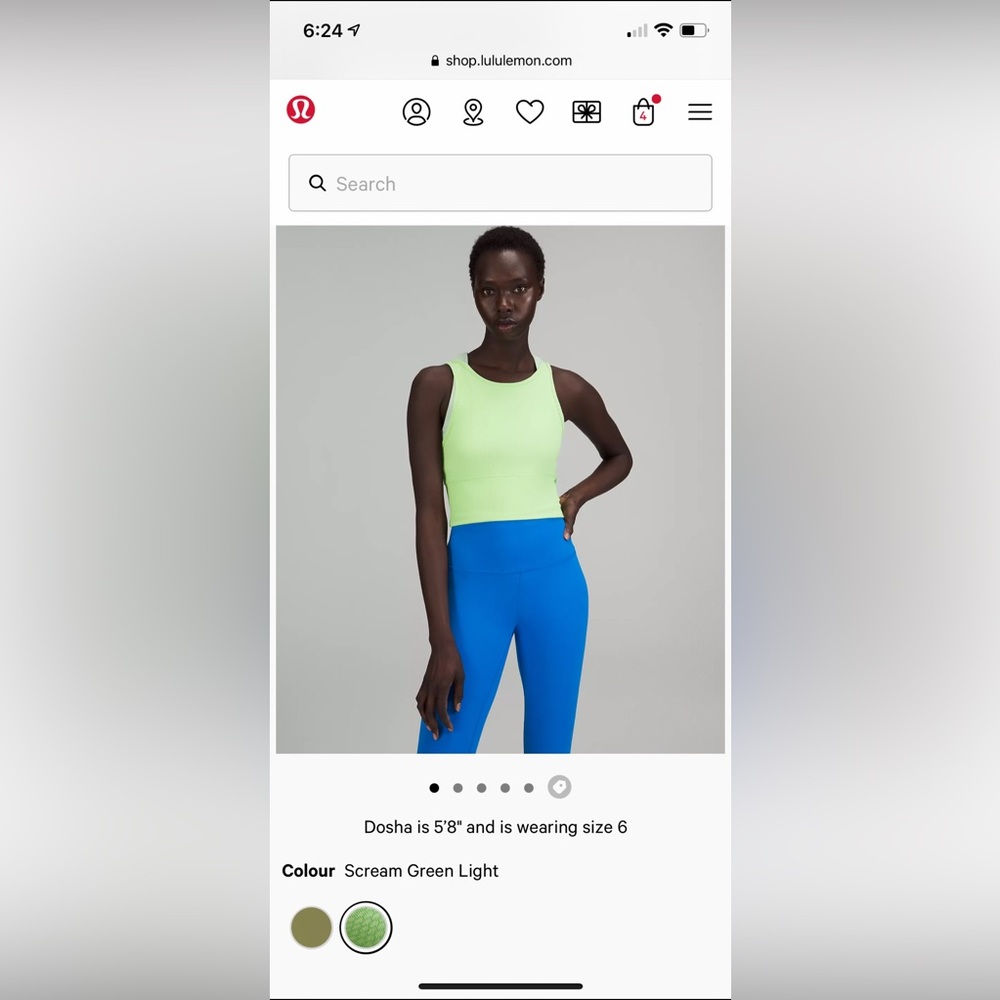 Lululemon Power Pivot Ribbed Tank Top